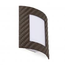 Rattan 3 Wall Lamp Outdoor Brown 1L 20w