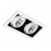 Gingko Recessed Ceiling adjustable 2xQR-111 100w Black