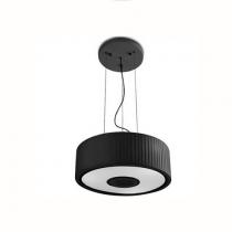 Spin Pendant Lamp 45cm 3xE27 max23W - Chrome Diffuser Black