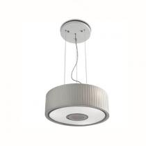 Spin Pendant Lamp 45cm 3xE27 max23W - Chrome Diffuser white