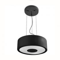 Spin Pendant Lamp 75cm 5xE27 max30W - Chrome Diffuser Black