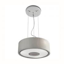 Spin Pendant Lamp 75cm 5xE27 max30W - Chrome Diffuser white