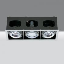 Recessed frame 3 bodies opticos 2xhit(c dimmable tc) 70w