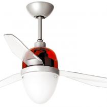 Swing Eco Fan with light Ã?Â¸104cm 3 blades Transparent