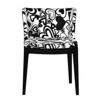 Mademoiselle Chair Structure Black Moschino fabric