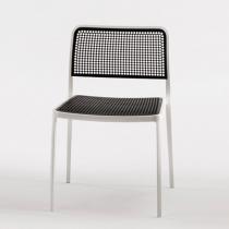 Audrey Shiny stuhl ohne armen Aluminium Glänzend für