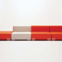 Plastics sofá modular com encosto (con prueba de