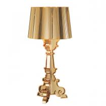 Bourgie Lampe de table métallisé d´Or avec dimmer E14