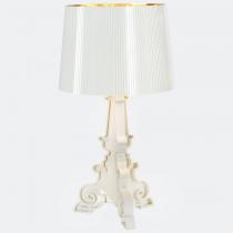 Bourgie Lâmpada de mesa branco/Dourado com dimmer E14 IBA
