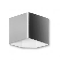 Jet luz de parede 1xLED Sharp 7.5W - Alumínio pulido Cinza