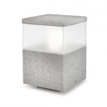 Cubik Lantern 15x15x23cm PL E27 stone grey