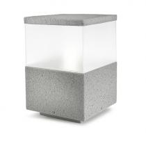 Cubik Lantern 20x20x30cm PL E27 stone grey