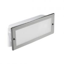 Hercules Recessed wall with grill 24x10x8cm Stainless