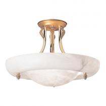 Emporium ceiling lamp Gold/Patine rojizo Alabaster white