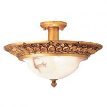 Atlas ceiling lamp ámbar Golden Alabaster white