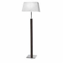 Devon lámpara of Floor Lamp E27 PL E 23W Chrome lampshade