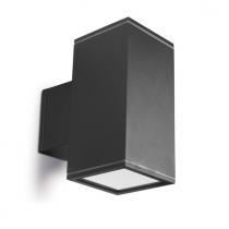 Afrodita Wall Lamp 15x15x30cm 70W G12 HID Grey Urbano