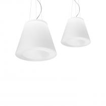 Vulcanino lámpara Colgante interior S natural/blanco