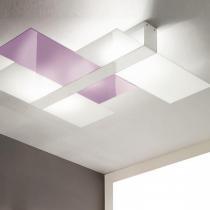 Triad Applique/grand plafond blanc/lila