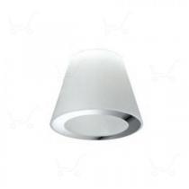 Vulcanone ceiling lamp indoor M white/Natural/Chrome