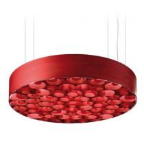 Spiro large Pendant Lamp Led control remoto Dim Red/Rojo