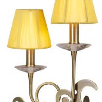 Acanto Table Lamp leather 2L