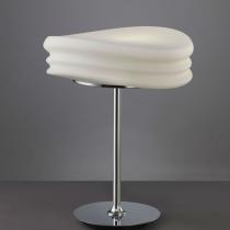Mediterráneo Table Lamp E27 2x13w Glass opal Chrome