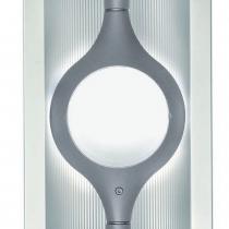 Space Glass ceiling lamp 1 light + Grey without Glass