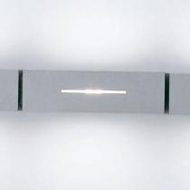 Bloc luz de parede Lacado + Cinza metalizado Módulo de tres