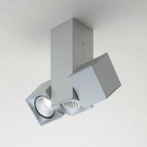 Dau Spot soffito triplo 3 lampade GU10 Alluminio