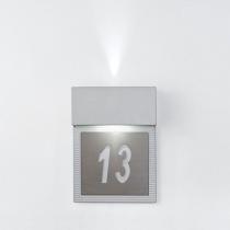 hotel luz de parede LED 2x4w Cinza metalizado