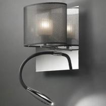 Bams conic AP20 luz de parede com LED de Leitura Cromo abajur