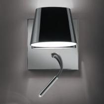 Luccas AP20 Wall Lamp 3W 1 switch Aluminium Satin Black