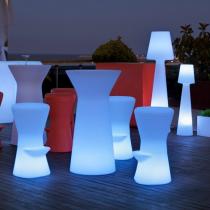 Capri 110 table iluminada Outdoor light frÂ­a 60x110cm