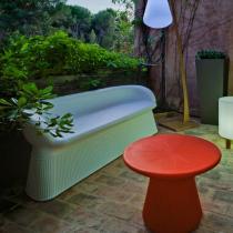 Menorca sofa im Freien weiß 147x56x73cm