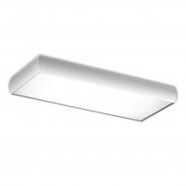 Aluminium ceiling lamp 2x2G11 36w white matt/Chrome Satin