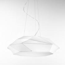 Viki Pendant Lamp white with TESSUTO BIELASTICO 230V, E27,
