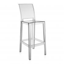One More Please Stool Square back 75cm (Packaging of 2