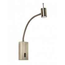 Wall Lamp Cabecero LED arm flexible 3W leather viejo