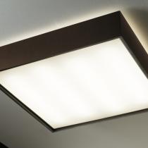 Quadrat C120x120 lâmpada do teto LED 6x24,8W - Madeira