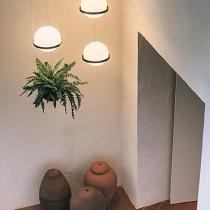 Palma Lámpara Colgante 4 × Led - Lacado grafito mate