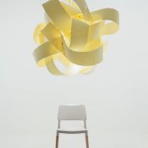 Leonardo Pendant Lamp ø100cm Wood of chopo white