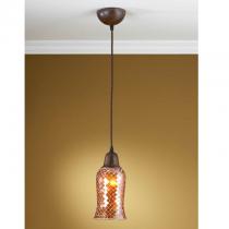 Lluvia Pendant Lamp 1L oxide forge + lampshade Copper thin