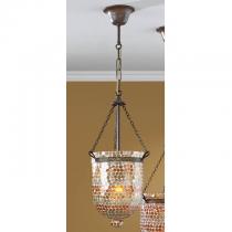 Sorrento Pendant Lamp Small 1L oxide forge + lampshade