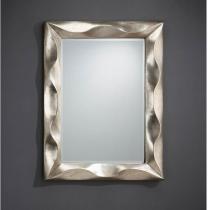 Alboran espejo rectangular marco Volumetrico Pan de Plata