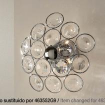 Luppo Wall or Ceiling Lamp 5L G4 Chrome Glass facetado