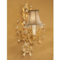 Verdi Wall Lamp Florentino 1L E14 with lampshade beige