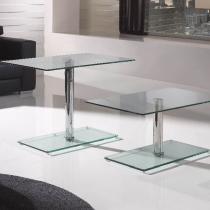 Eclipse table rectangular Hidráulica Transparent