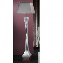 Deco lámpara von Stehlampe Silberwaschpfanne +