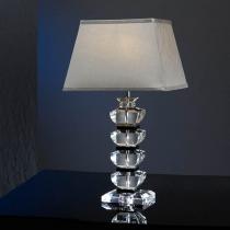 Corinto Lampe de table Grand Noir/Transparent